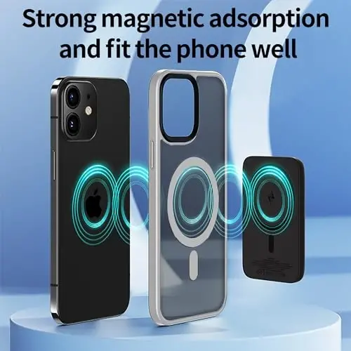 Yriklso Strong Magnetic Case for iPhone 11 [Compatibilty with MagSafe] Protective Shockproof Cover Phone Case for iPhone 11 6.1