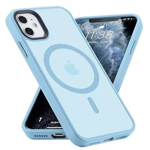 Yriklso Strong Magnetic Case for iPhone 11 [Compatibilty with MagSafe] Protective Shockproof Cover Phone Case for iPhone 11 6.1
