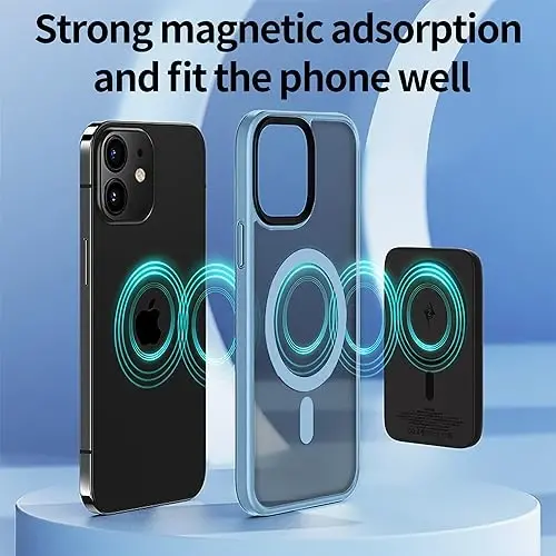 Yriklso Strong Magnetic Case for iPhone 11 [Compatibilty with MagSafe] Protective Shockproof Cover Phone Case for iPhone 11 6.1