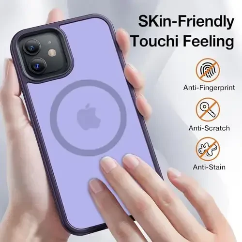 Yriklso Strong Magnetic Case for iPhone 12/12 Pro [Compatibilty with MagSafe] Protective Shockproof Cover Phone Case for iPhone 12/12Pro 6.1