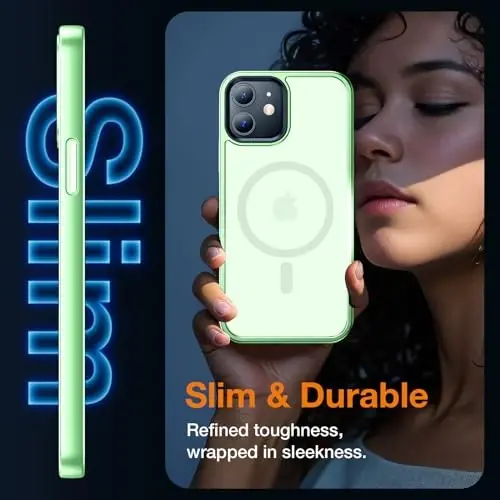 Yriklso Strong Magnetic Case for iPhone 12/12 Pro [Compatibilty with MagSafe] Protective Shockproof Cover Phone Case for iPhone 12/12Pro 6.1