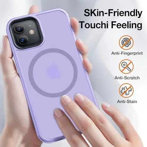 Yriklso Strong Magnetic Case for iPhone 12/12 Pro [Compatibilty with MagSafe] Protective Shockproof Cover Phone Case for iPhone 12/12Pro 6.1