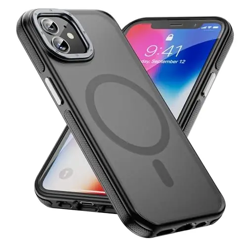 Yriklso Strong Magnetic Case for iPhone 12/12Pro [Compatibilty with MagSafe] Protective Shockproof Cover Phone Case for iPhone 12/12Pro 6.1