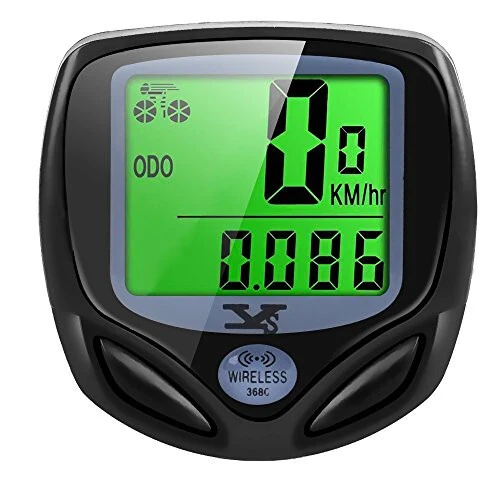 YS SY Bicycle Speedometer and Odometer Wireless Waterproof Cycle Bike Computer with LCD Display & Multi-Functions - 1