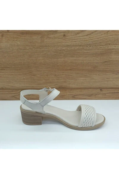 YS1110 Bone Genuine Leather Casual Women's Sandal - 3