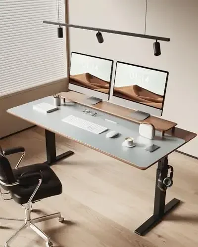 YSAGi Charm Desk Pad Himoya, Ofis stolining gilami, katta sichqoncha, sirpanmaydigan PU Charm stol blottingi, noutbuk stolining bloki, ofis va uy uchun suv o'tkazmaydigan stol yozuv bloki (kumush, 47