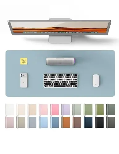 YSAGi Charm Desk Protector, Ofis Gilami, Katta Sichqoncha Gilami, Sirpanmaydigan PU Charm Qog'oz Gilami, Noutbuk Stol Prokladkasi, Ofis va Uy uchun Suv o'tkazmaydigan Yozuv Prokladkasi (Muz Ko'k, 23.6