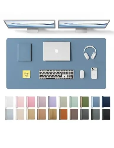 YSAGi Deri Masa Koruyucu, Ofis Matı, Büyük Mouse Matı, Kaymaz PU Deri Altlık, Laptop Masa Pedi, Ofis ve Ev için Su Geçirmez Yazı Pedi (Mavi, 120 x 60 cm) 