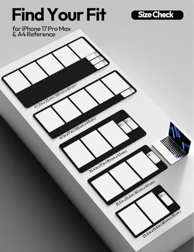 YSAGi Leather Desk Protector, Office Mat, Large Mouse Mat, Non-Slip PU Leather Blotter, Laptop Desk Pad, Waterproof Writing Pad for Office and Home (Black, 47.2