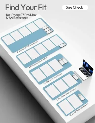 YSAGi Кожаный защитный коврик для стола, офисный коврик, большой коврик для мыши, нескользящий блокнот из искусственной кожи, коврик для ноутбука, водонепроницаемый коврик для письма для офиса и дома (Sea Blue, 47,2