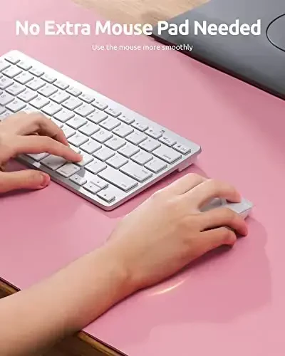 YSAGi Leather Desk Pad Protector, Large Mouse Pad, Non-Slip PU Leather Desk Blotter, Laptop Desk Pad/Mat, Waterproof Writing Pad for Office and Home (23.6