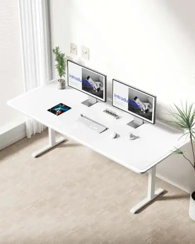 YSAGi Leather Desk Protector, Office Mat, Large Mouse Mat, Non-Slip PU Leather Blotter, Laptop Desk Mat, Waterproof Writing Pad for Office and Home(White, 63