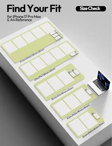 YSAGi Leather Desk Protector, Office Mat, Large Mouse Mat, Non-Slip PU Leather Blotter, Laptop Desk Pad, Waterproof Writing Pad for Office and Home (Peak Green, 47.2