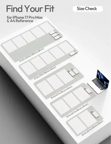 YSAGi Teri Stol Himoyachisi, Ofis Gilami, Katta Sichqoncha Gilami, Sirpanmaydigan PU Teri Bloteri, Noutbuk Stoli, Ofis va Uy uchun Suv o'tkazmaydigan Yozuv Pad (Ochiq kulrang, 31,5