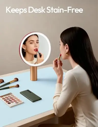 YSAGi Teri Stol Himoyachisi, Ofis Matosi, Katta Sichqoncha Matosi, Sirpanmaydigan PU Teri Bloteri, Noutbuk Yostig'i, Ofis va Uy uchun Suv o'tkazmaydigan Yozuv Yostig'i (Och Ko'k, 35.4