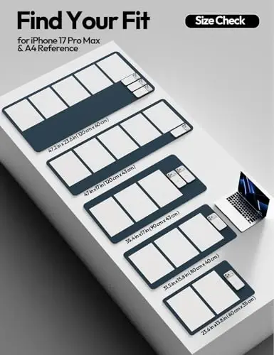 YSAGi Teri Stol Prokladkasi Himoyachisi, Ofis Stol Matosi, Katta Sichqoncha Prokladkasi, Sirpanmaydigan PU Teri Stol Bloteri, Noutbuk Stol Prokladkasi, Ofis va Uy uchun Suv o'tkazmaydigan Stol Yozuv Prokladkasi (To'q ko'k, 47