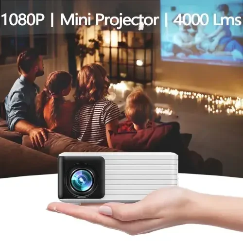 Yoton 1080P LCD Mini Projector, White (5 Count) - 7