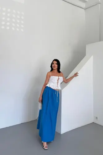 YUBKA SHANEL BO'YI SOFT MATO - Saks - 1