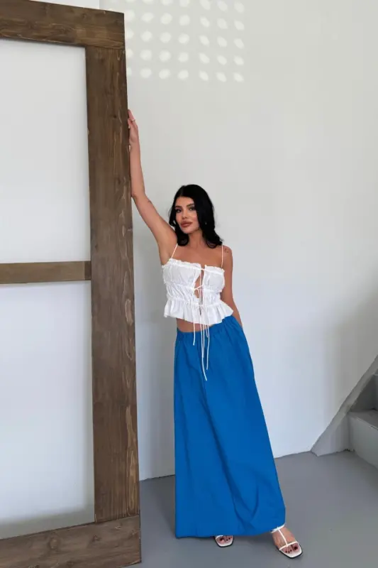 YUBKA SHANEL BO'YI SOFT MATO - Saks - 2