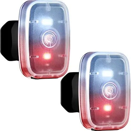 Yuguruvchilar uchun LED xavfsizlik yugurish chiroqlari USB qayta zaryadlanuvchi velosiped orqa chiroq klipi, 5 rejimli miltillaydigan yurish chiroqlari bilan stroboskop yugurish chiroqlari, kechasi velosipedda yurish, sayr qilish, uy hayvonlari uchun - 4