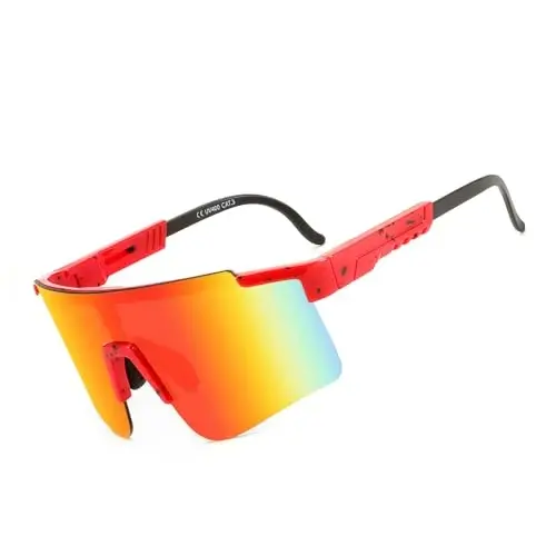 YuJian Sports Sunglasses for Men Women, UV Protection Outdoor Goggles for Baseball Cycling Fishing Golf - 1