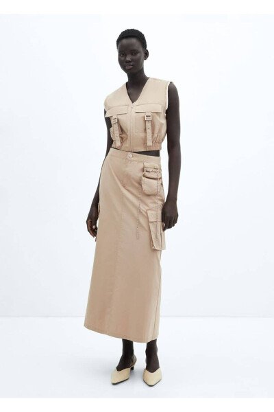 Yuk ortiqli yelek - MANGO WOMAN (1)