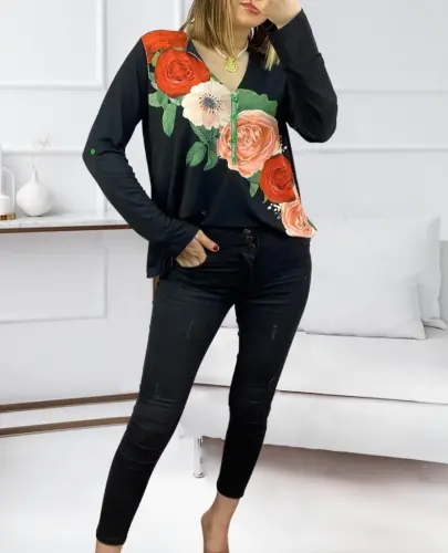 Yüksek Bel Likralı Kot Pantolon - BÜYÜKBEDENIZ (1)