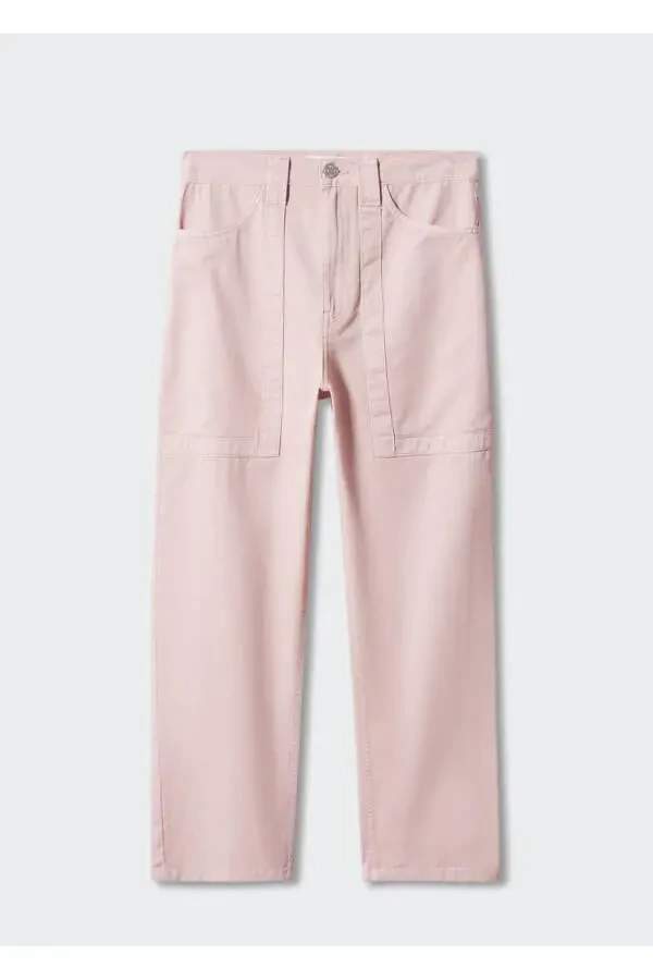 Yüksek Bel Slouchy Jean Pantolon - 3