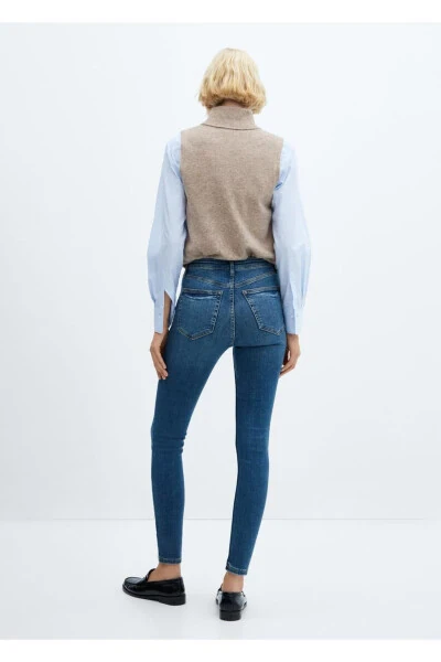 Yüksek bel skinny jean - 4