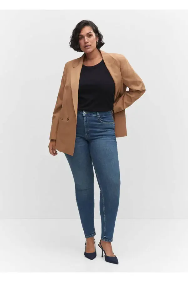 Yüksek bel skinny jean - 7