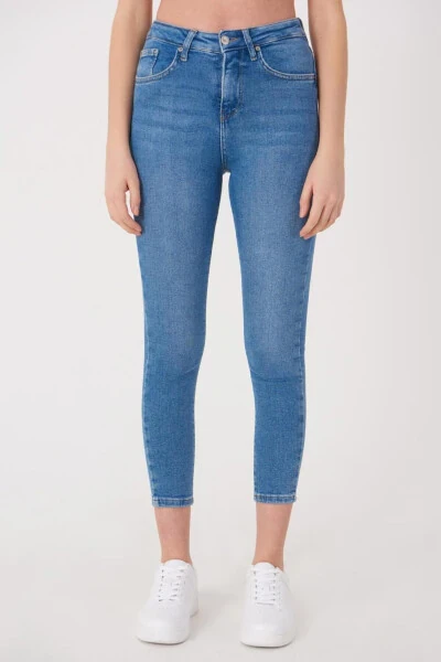Yüksek Bel Skinny Jean Pantolon Pn6578-pnp - ADDAX