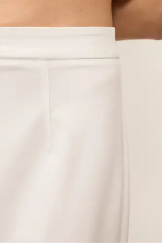 Yüksek Bel Wide Leg Pantolon PN8130 - DK14 - Ekru - 4
