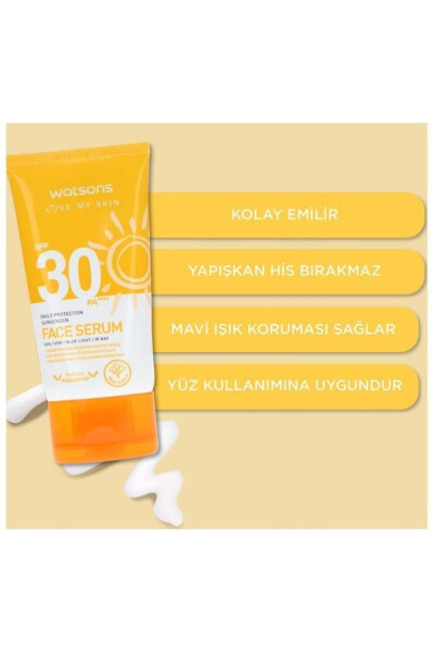 Yüksek Korumalı Yüz Güneş Koruyucu Spf30 50 ml - 2