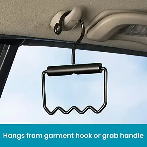 High Road Heavy Duty Car Clothes Hanger with Carry Handle and Hooks for Dry Cleaning, Moving and Road Trips - High Road (1)