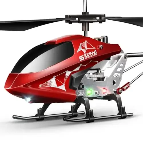 SYMA S107H-E RC Helicopter for Kids 8-12 and Beginners, Remote Control Helicopter with Altitude Hold, 2 Speed Modes, Whole Alloy Toy for Boys Girls Indoor Gift 
