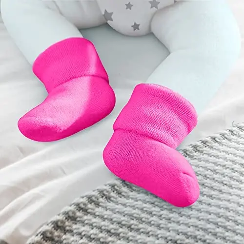 Rising Star Baby Socks for Boys & Girls - Newborn to 12 Months - Thick Cotton Terry Cuff Socks - 3
