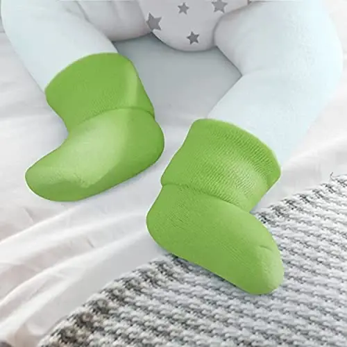 Rising Star Baby Socks for Boys & Girls - Newborn to 12 Months - Thick Cotton Terry Cuff Socks - 3