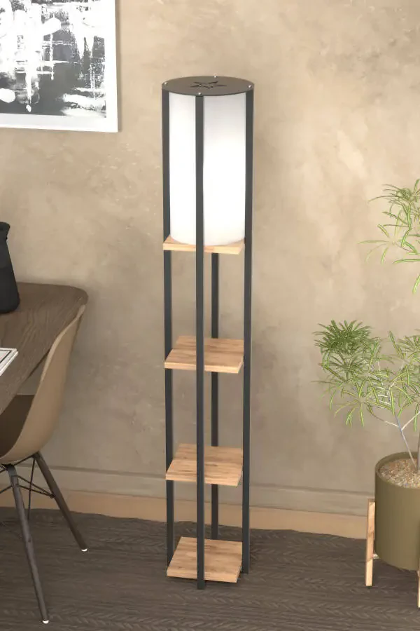 YULDUZLI RAFLI KITOBLIKLI ATLANTIK QORA LAMBADER 4001A - 2