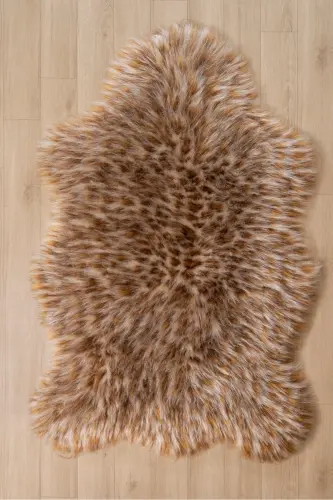 Yumoş Post Kesim Puffy Leopar Desen - Kahverengi - 6
