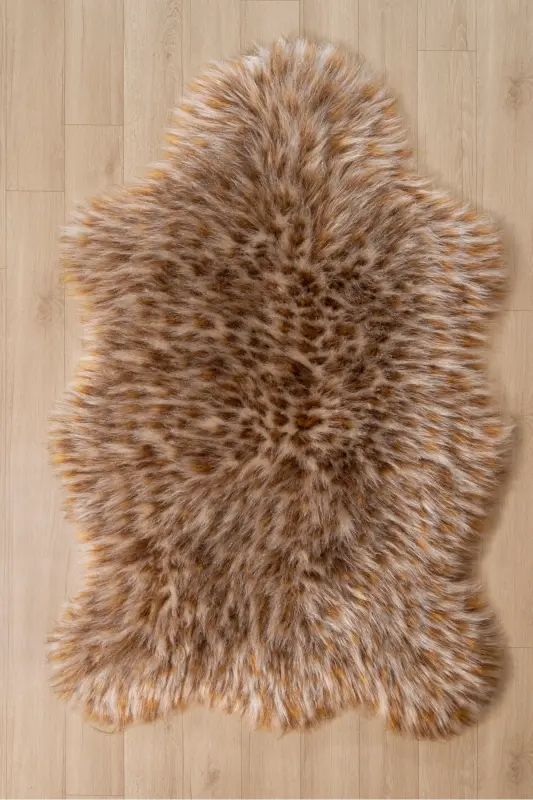 Yumoş Post Kesim Puffy Leopar Desen - Kahverengi - 2