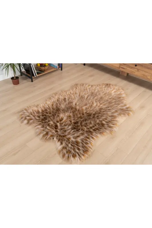 Yumoş Post Kesim Puffy Leopar Desen - Kahverengi - 3
