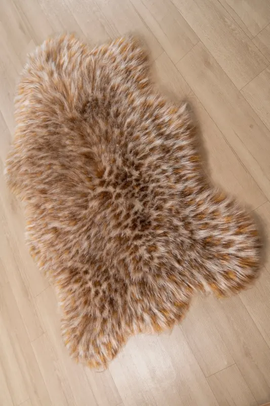 Yumoş Post Kesim Puffy Leopar Desen - Kahverengi - 4