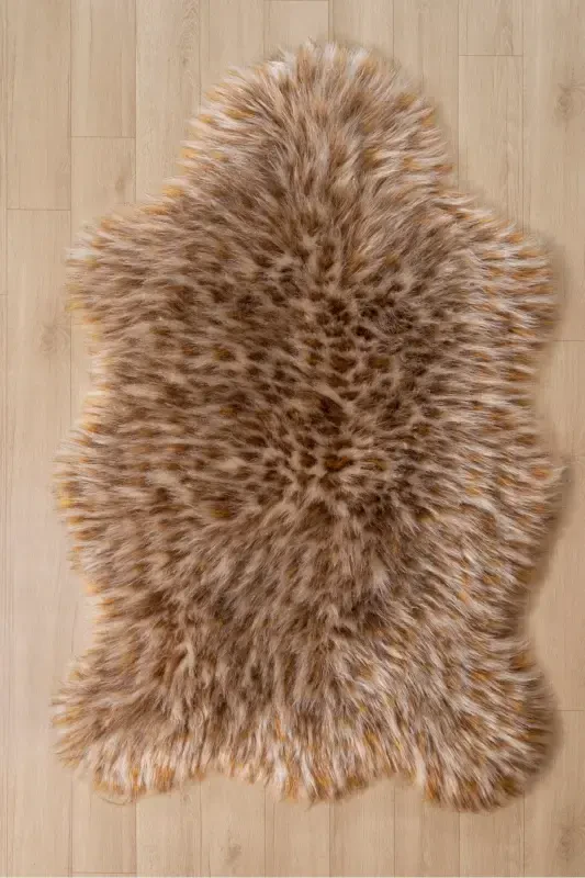 Yumoş Post Kesim Puffy Leopar Desen-Kahverengi - 1
