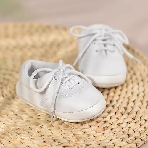 Morbido Infant Baby Boys Girls Canvas Sneaker Toddler Slip On Anti Skid Newborn First Walkers Candy Shoes for 0-18 Months - 5