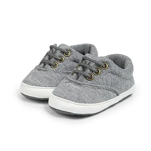 Infant Baby Boys Girls Canvas Sneaker Toddler Slip On Anti Skid Newborn First Walkers Candy Shoes for 0-18 Months 