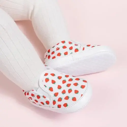 Infant Baby Boys Girls Canvas Sneaker Toddler Slip On Anti Skid Newborn First Walkers Candy Shoes for 0-18 Months - 2