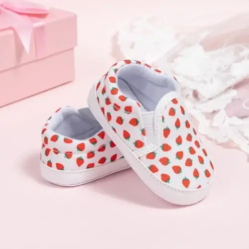 Morbido Infant Baby Boys Girls Canvas Sneaker Toddler Slip On Anti Skid Newborn First Walkers Candy Shoes for 0-18 Months - 3