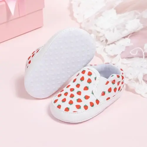 Morbido Infant Baby Boys Girls Canvas Sneaker Toddler Slip On Anti Skid Newborn First Walkers Candy Shoes for 0-18 Months - 4