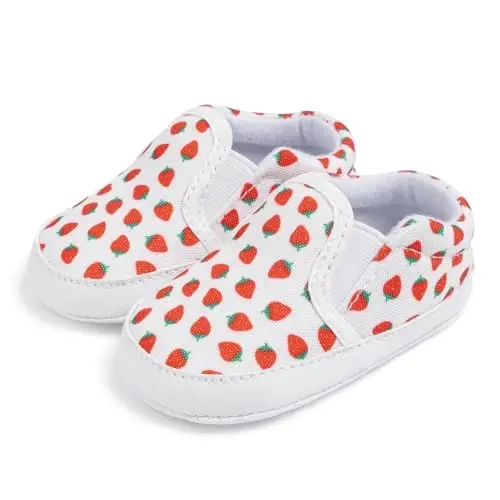 Morbido Infant Baby Boys Girls Canvas Sneaker Toddler Slip On Anti Skid Newborn First Walkers Candy Shoes for 0-18 Months 