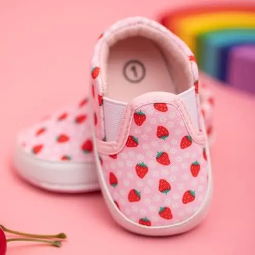 Morbido Infant Baby Boys Girls Canvas Sneaker Toddler Slip On Anti Skid Newborn First Walkers Candy Shoes for 0-18 Months - 6